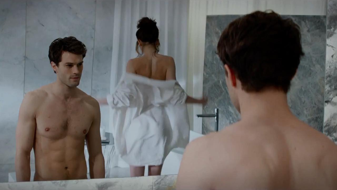 Dakota Johnson as Anastasia Steele taken from the trailer of their film Fifty Shades Of Grey which has been released
