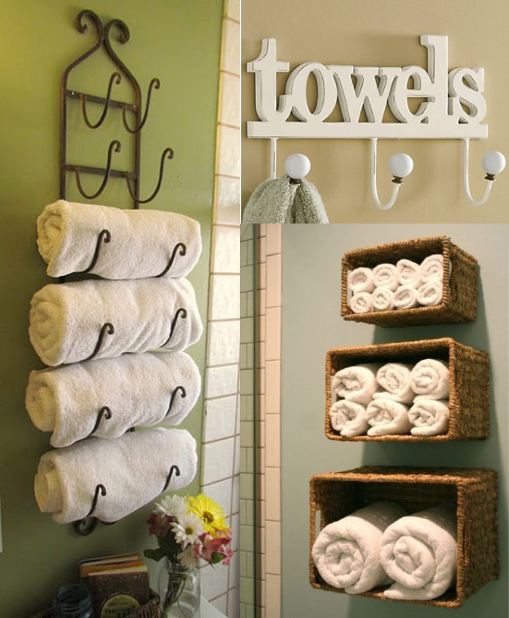 Towel Holders for Rustic and DIY Useful Bathroom Decorations