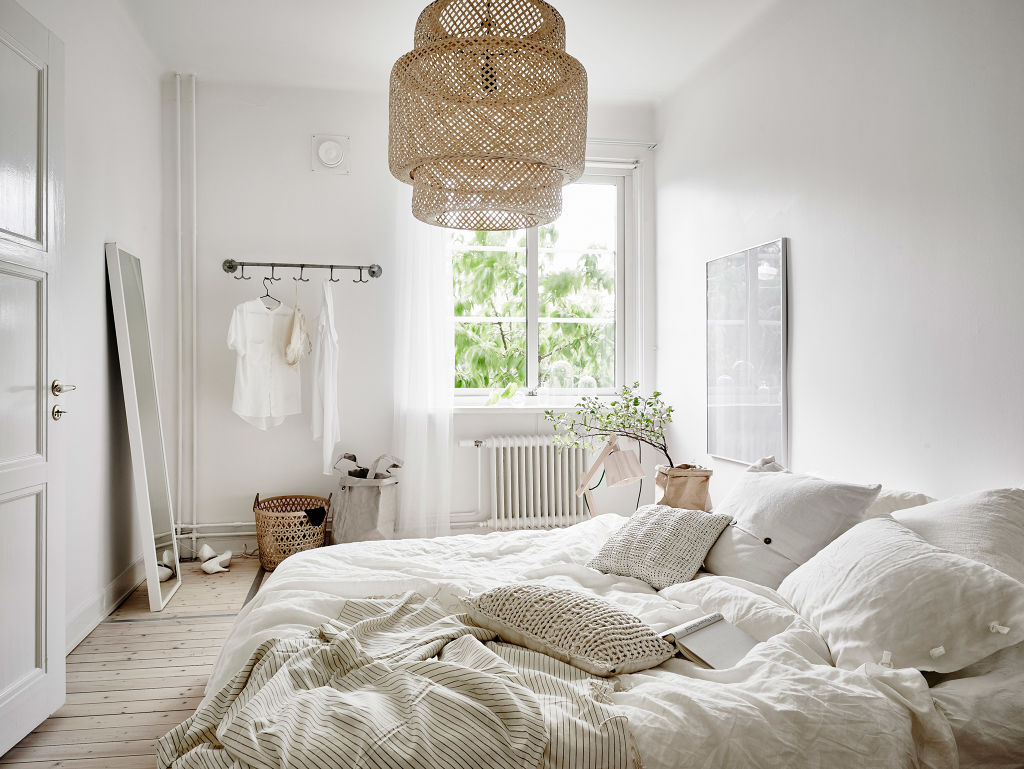 Light Scandinavian style bedroom