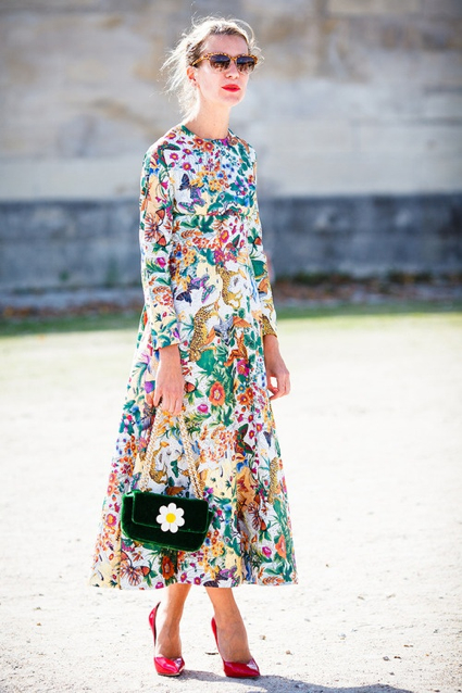 Chic Floral Street Style Looks 16