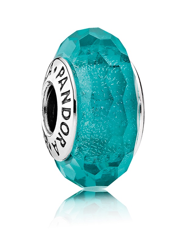 791655 teal faceted Murano