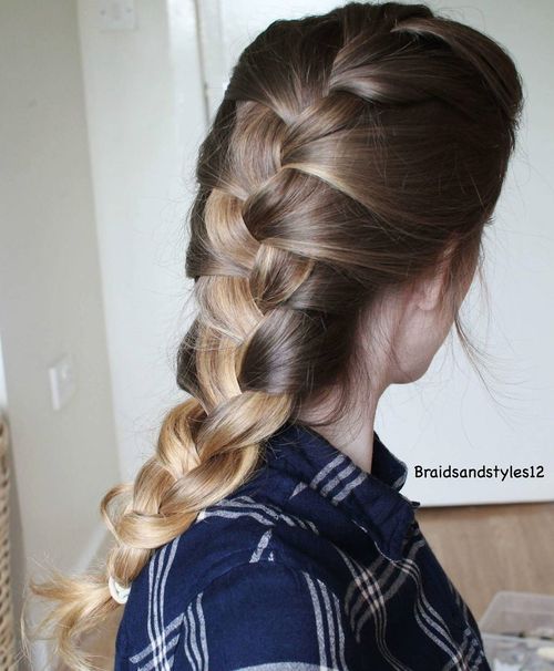 2 simple braided hairstyle