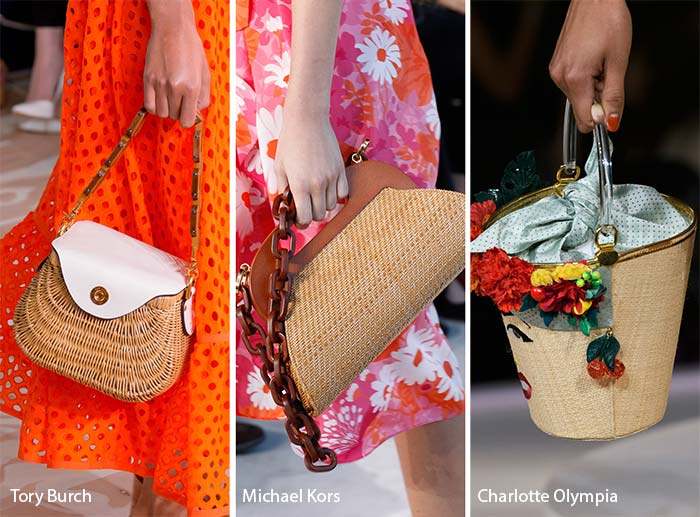 spring summer 2017 handbag trends woven straw bags